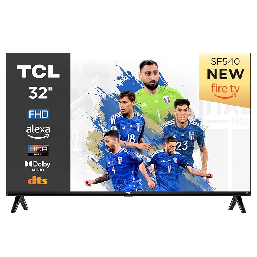 Immagine del prodotto TCL 32SF540 TV 32'' Full HD HDR e HLG Fire TV, Dolby Audio DTS Virtual: X, Design Bezel Less, Controllo Vocale, Bluetooth 5.0