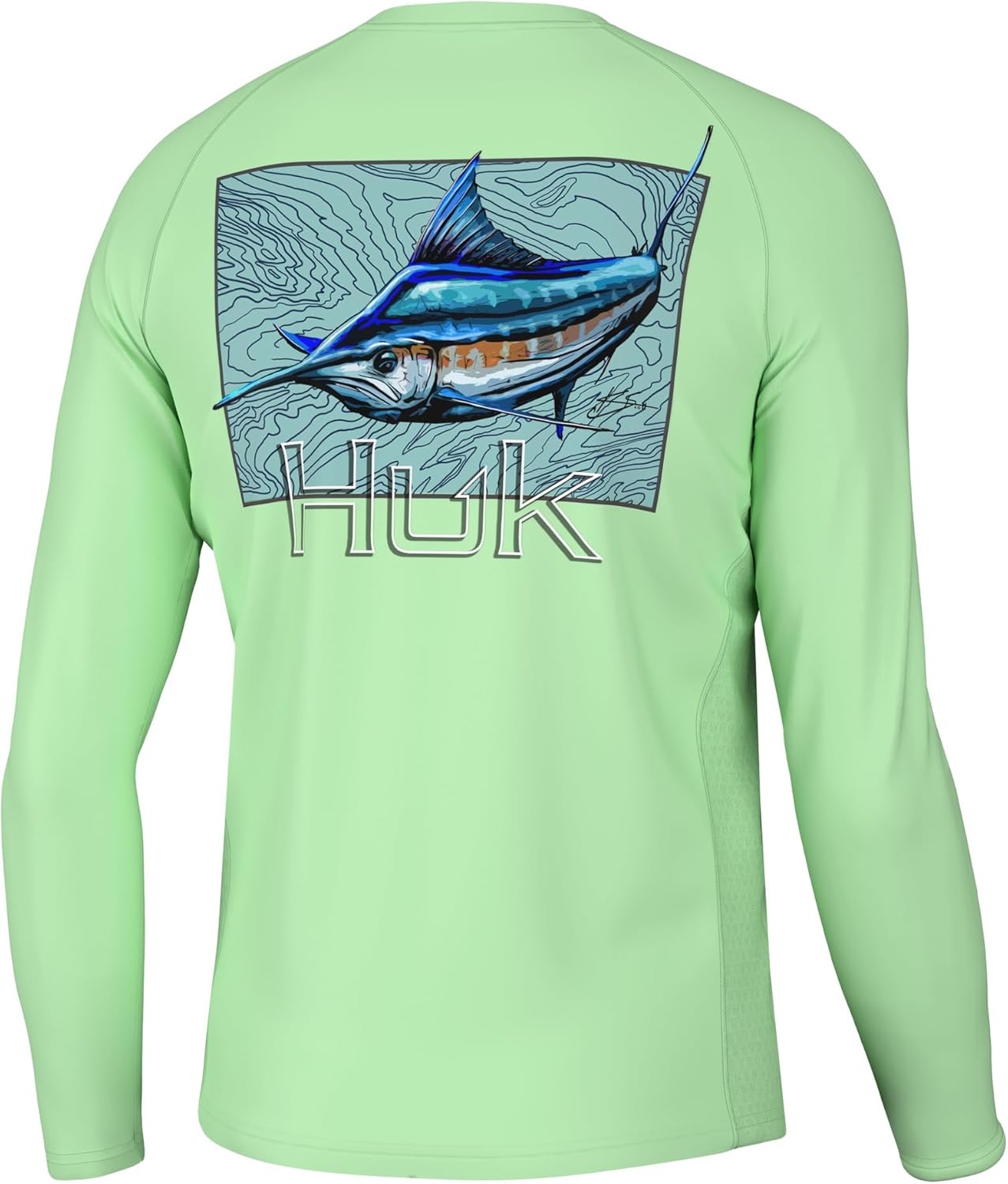 HUK Men's Kc Scott Graphic Pursuit Shirt, Performance Fishing Shirt