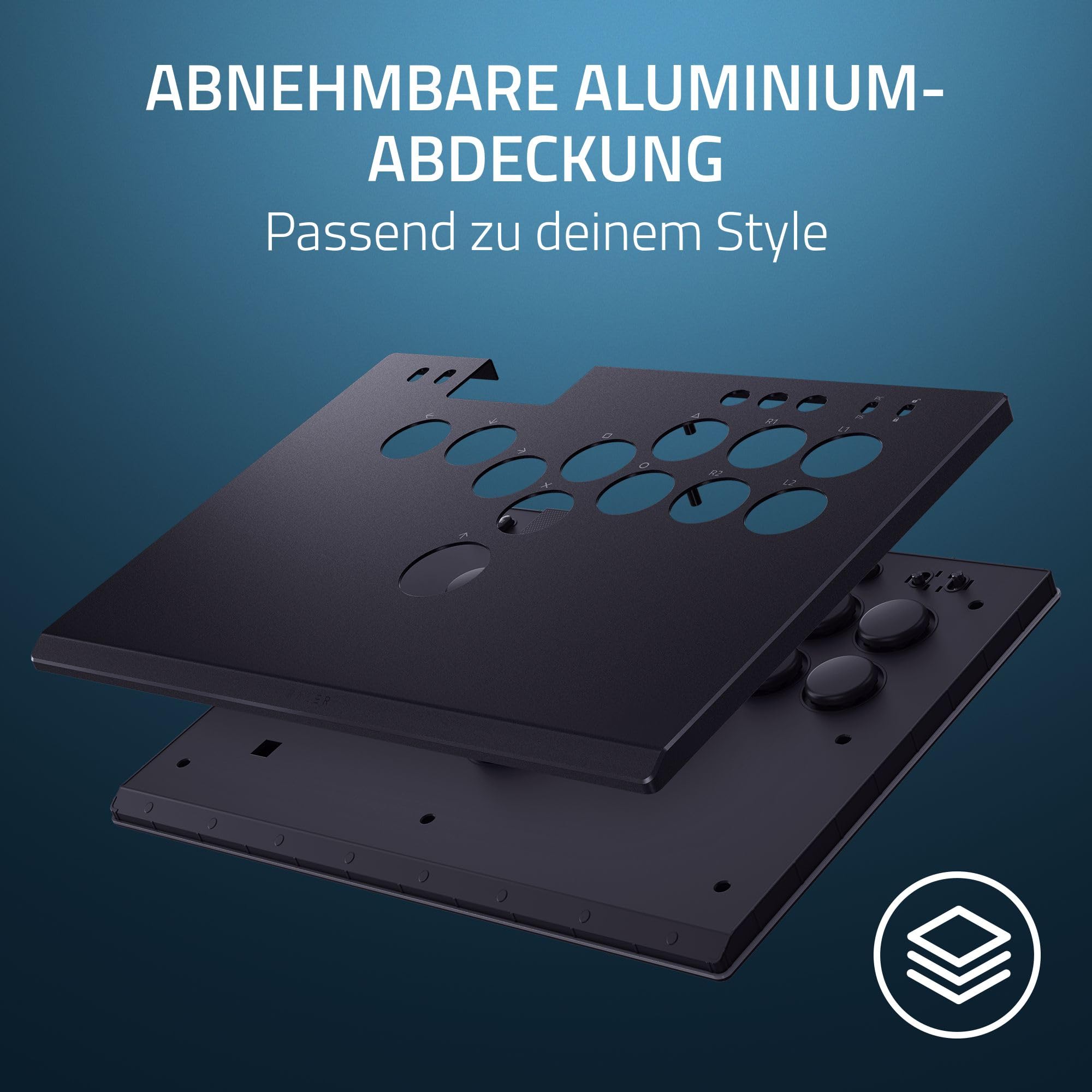 Razer Kitsune Optischer All-Button-Arcade-Controller für PS5 und PC Schwarz