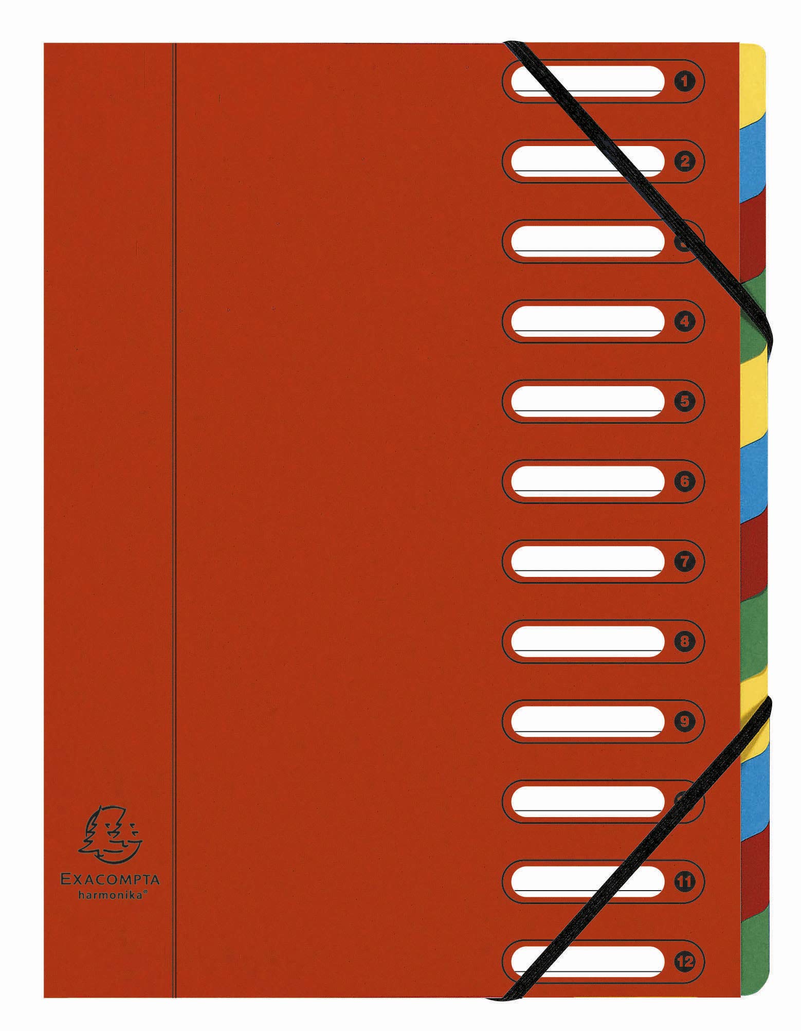 Exacompta 5312E Classificatori a Soffietto, Interno, 24x32 cm, Multicolore