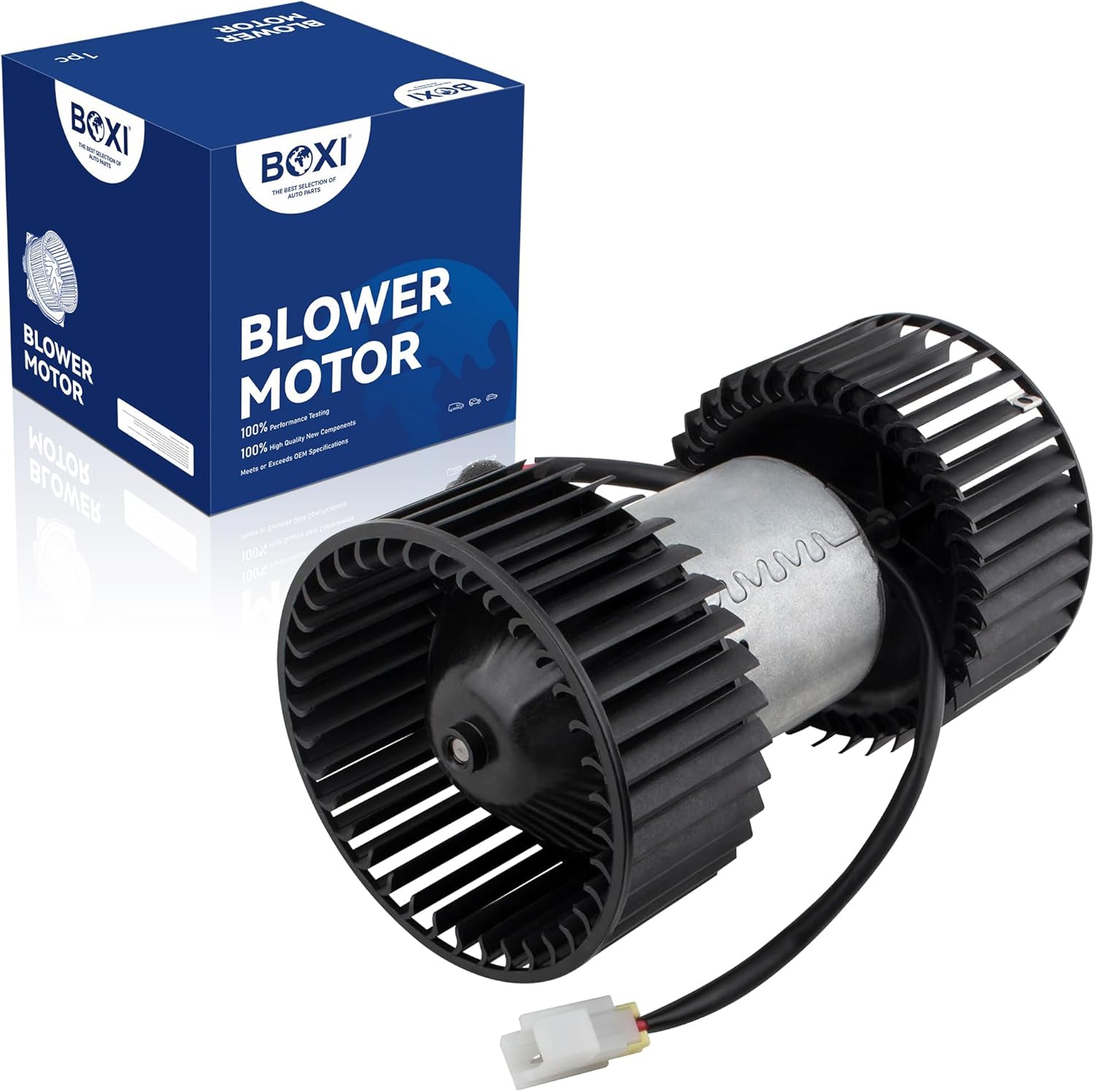 BOXI Front HVAC Heater Blower Motor Assembly w/Dual Cage Fits for Nissan Quest 2004 2005 2006 2007 2008 2009 MPV 3.5L V6 / Replaces 272265Z000 27226ZM70A PM4086 75054