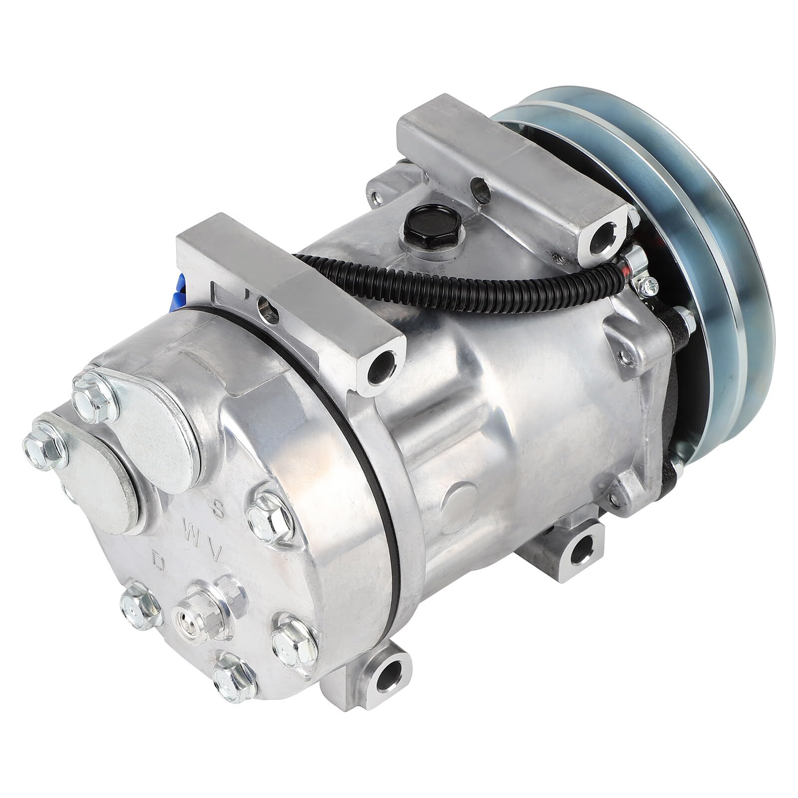 ECCPP Air Conditioning Compressor 2012-2014 Fit for Volvo VNL 10.8L 2013-2014 Fit for Volvo VNL 11.9L AC Compressor with Clutch