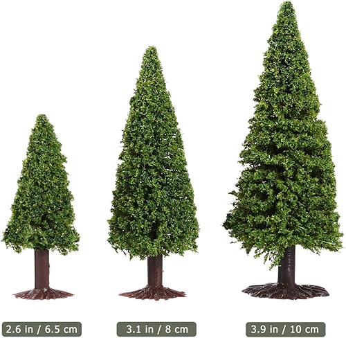 Miniatura 2 de WINOMO Árboles de juguete 15 piezas de cedro modelo modelo planta verde paisaje planta verde planta paisaje planta planta paisaje planta para