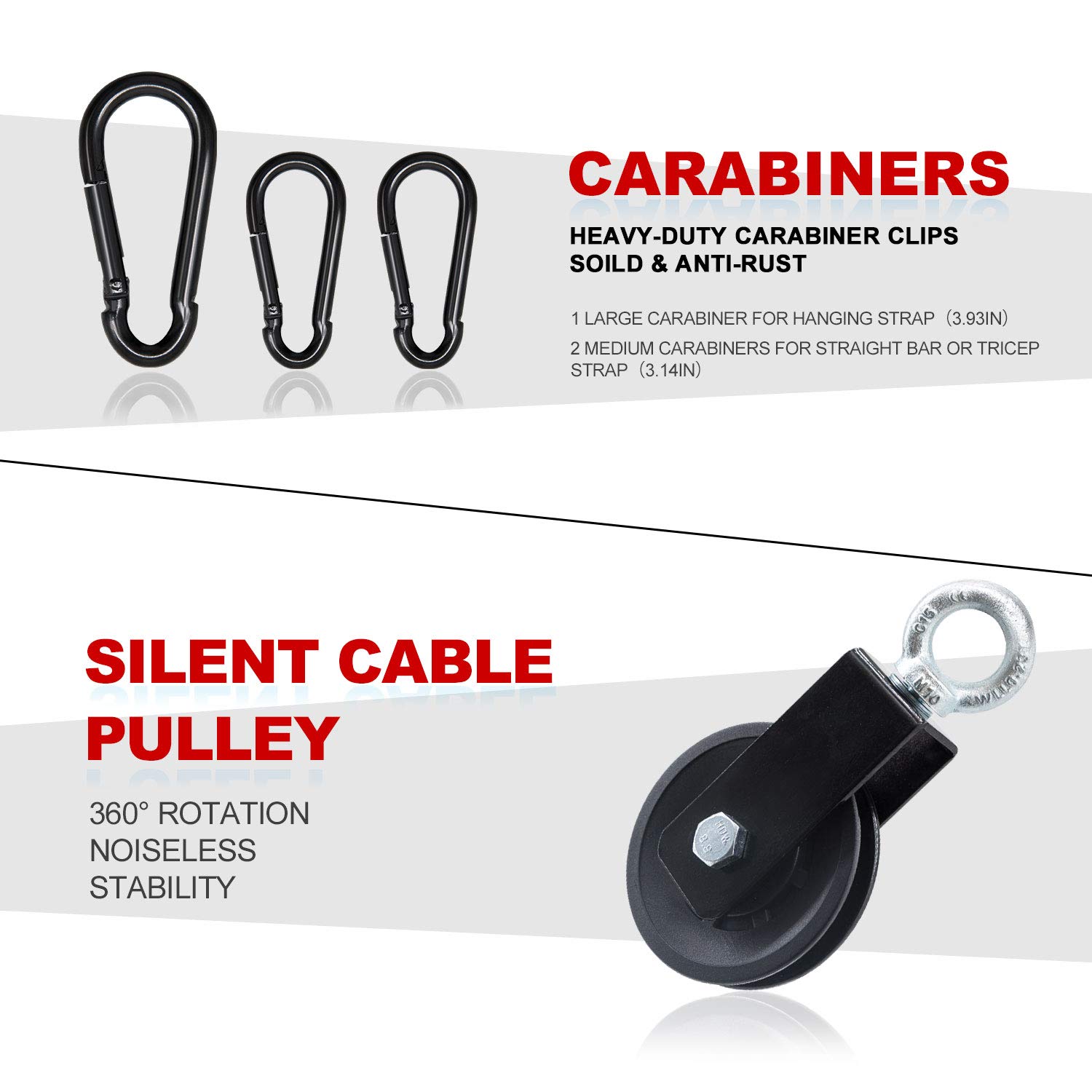 Buy Fueti Pulley Tricep Cable Attachment, LAT and Lift Pulley System