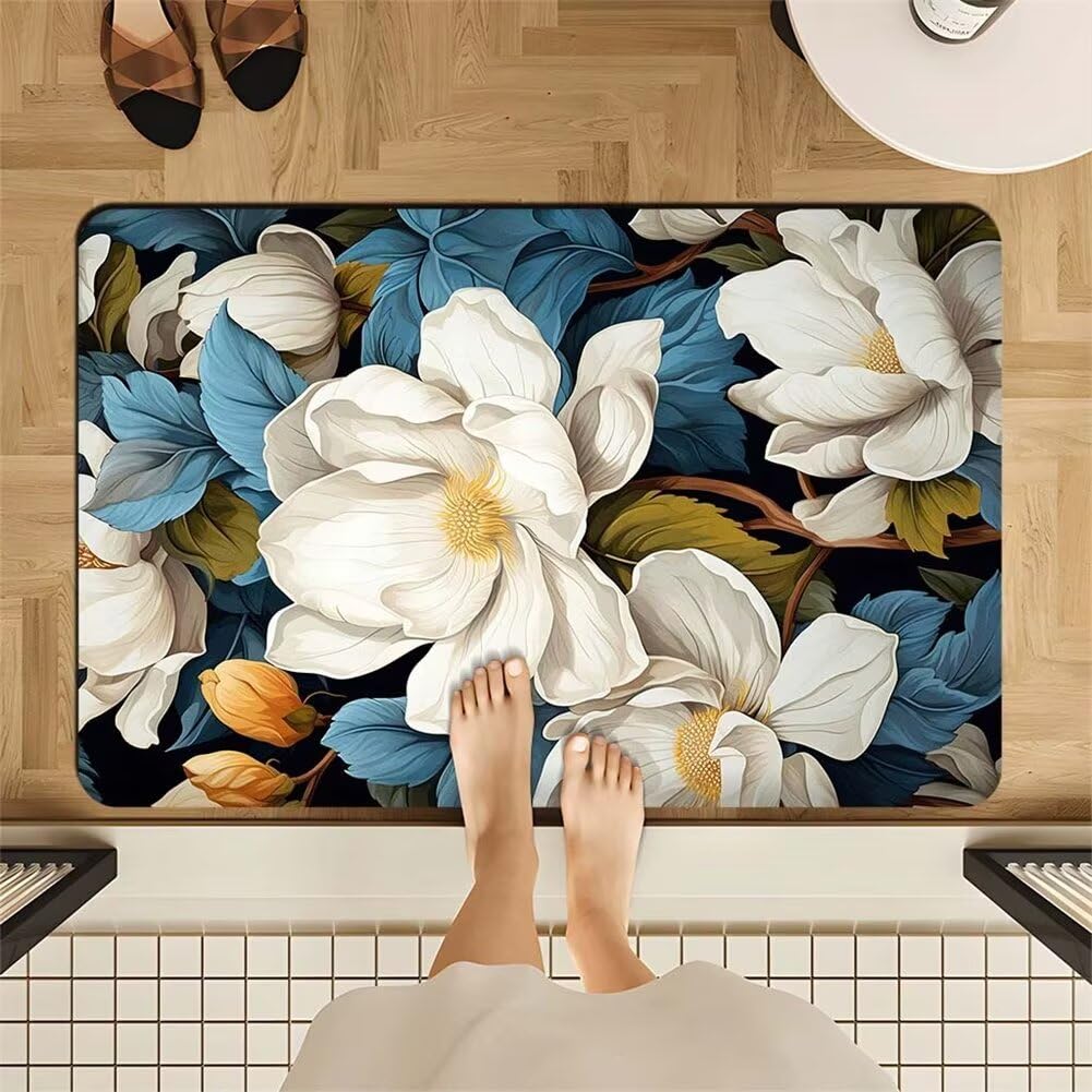 Tapis de bain absorbant pour entree sol et cuisine grand tapis lavable