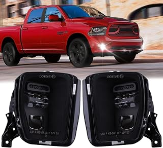 Z-OFFROAD LED Fog Lights for 2013-2018 Dodge Ram 1500 - 6000K 4800LM Plug & Play, IP67 Waterproof Bumper Replacement Pair