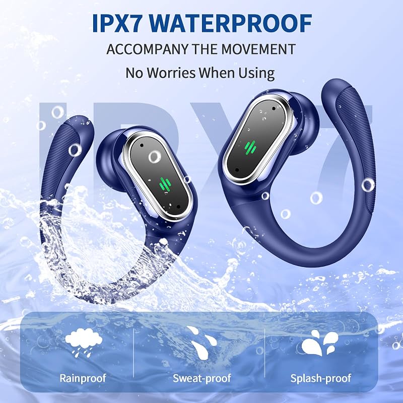 Wireless Earbuds, 2026 New Bluetooth 5.4 Headphones Sport, 60H+ HiFi Stereo image 7