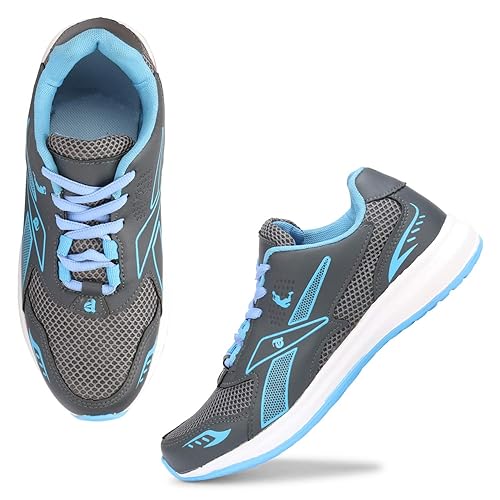 Longwalk Womens Mesh Pattern Walking and Running Sports Shoes