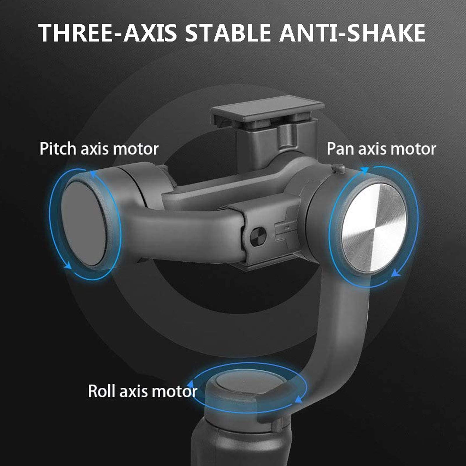 3-Axis Gimbal Stabilizzatore per Smartphone Vlog Live Video Record Pieghevole del Giunto cardanico Supporto Nativo Camera Control