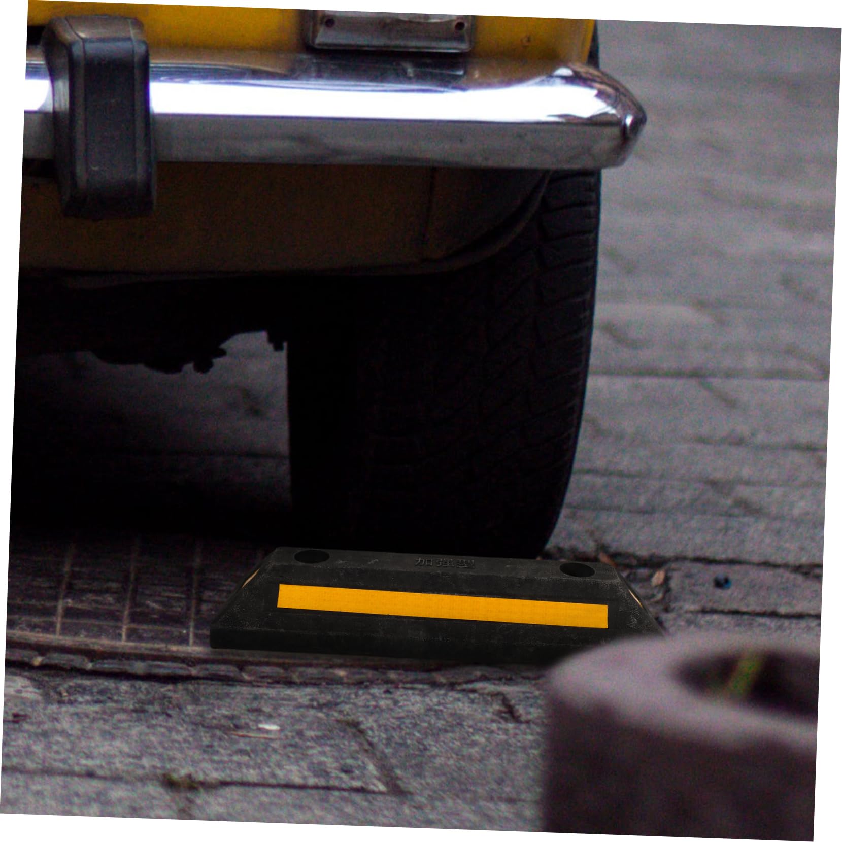 Calzo de Goma para Rueda Resistente y Antideslizante, Tope de Estacionamiento para Evitar Retroceso de Vehículo en Garajes y Estacionamientos