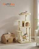 Feandrea Cat Tree Tower, 137.7 cm Multi-Level Plush Cat Condo - 2