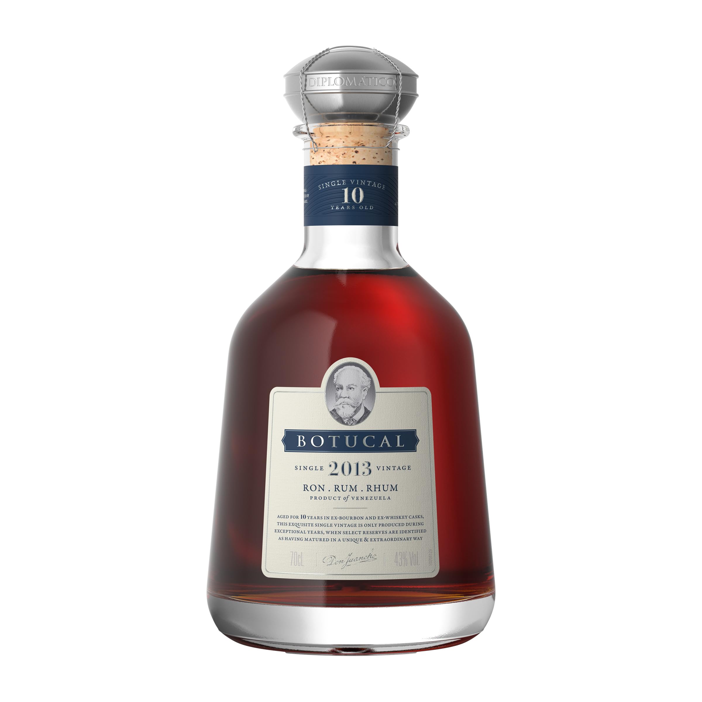 Botucal Single Vintage 2013 Rum 0,7 l - 43% Vol. | Premium Jahrgangsrum mit Vanille, Gewürzen & Eiche; ideal pur; starkes Geschenk für Sammler & besondere Anlässe
