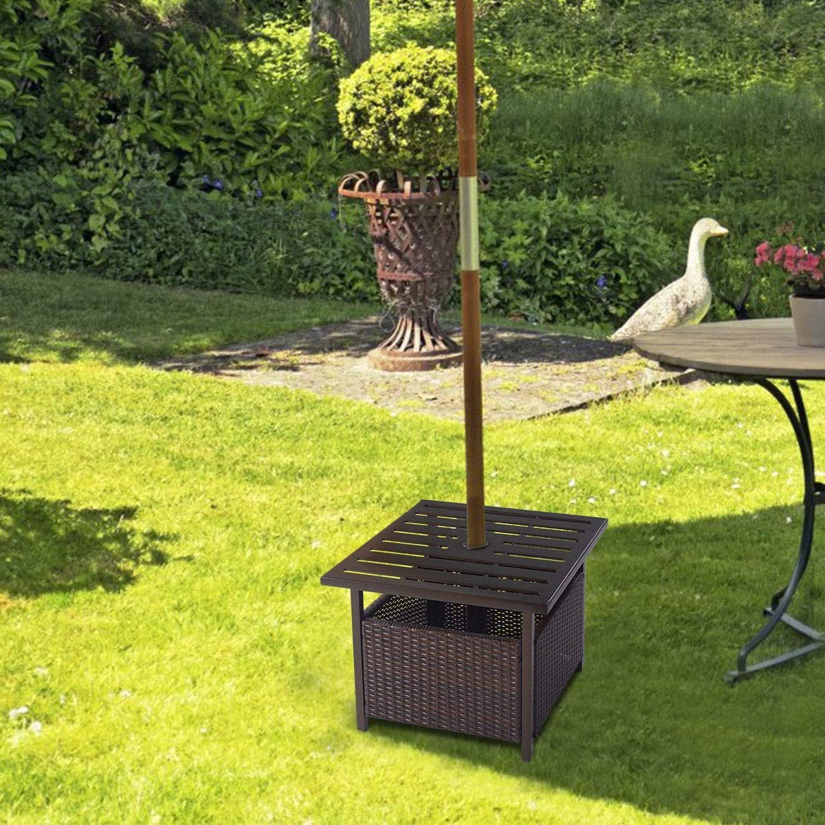 8 ft sunbrella patio umbrella California Umbrella 11' x 8' Rectangular Market Umbrella; Natural