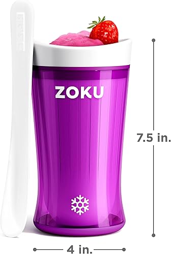 Miniatura 9 de ZOKU Máquina original para granizados y batidos, taza para granizados caseros congelados rápidos, batidos de frutas y batidos en minutos, sin BPA,