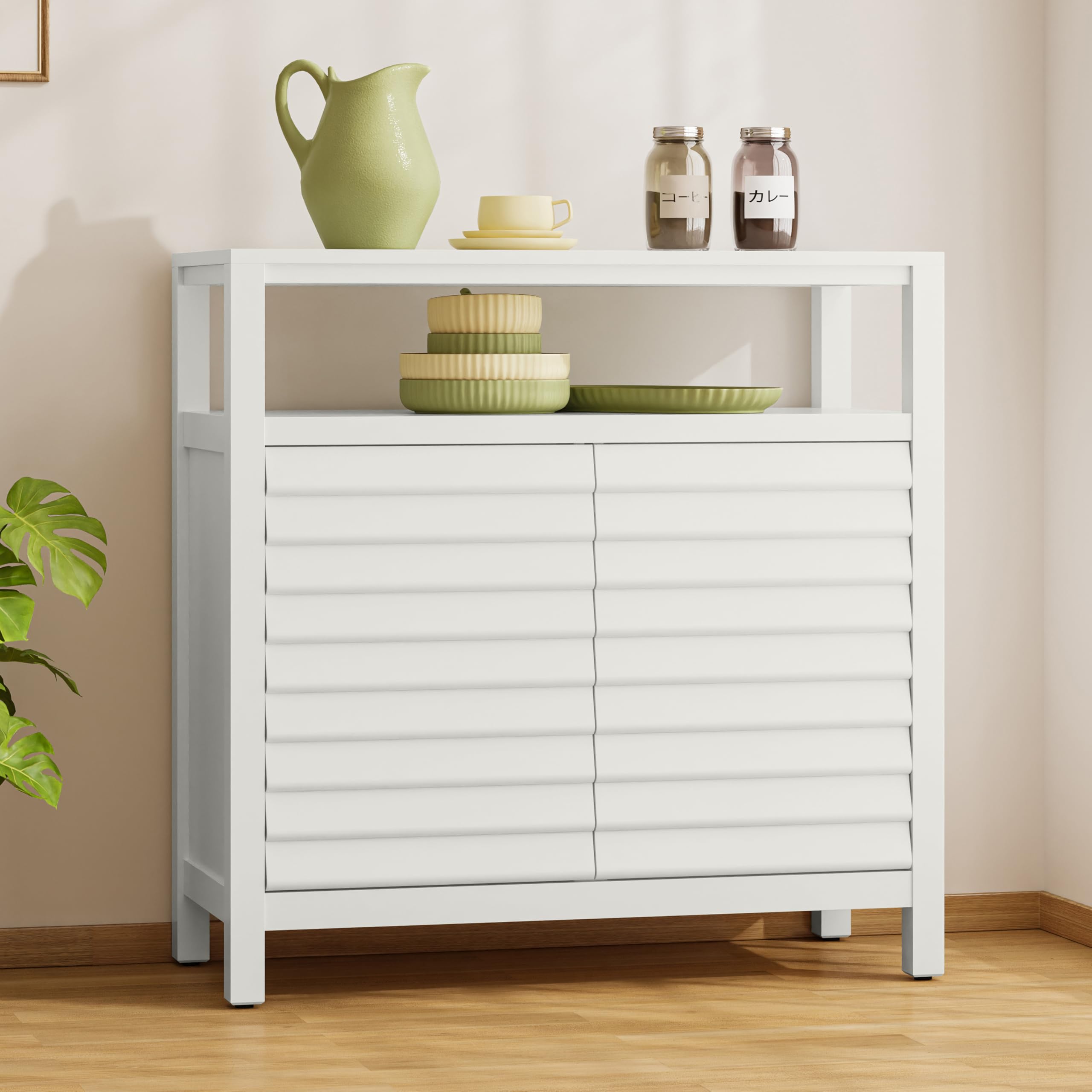 キッチンカウンター　サイドボード　キャビネット　ホワイト wkg-otnies-003_wh.jpg