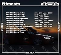 Vista 3 de Rexka Juego de 5 clips y pasadores para guardabarros delantero y parachoques para Toyota Lexus 53879-58010 47749-58010 Avalon Camry Corolla