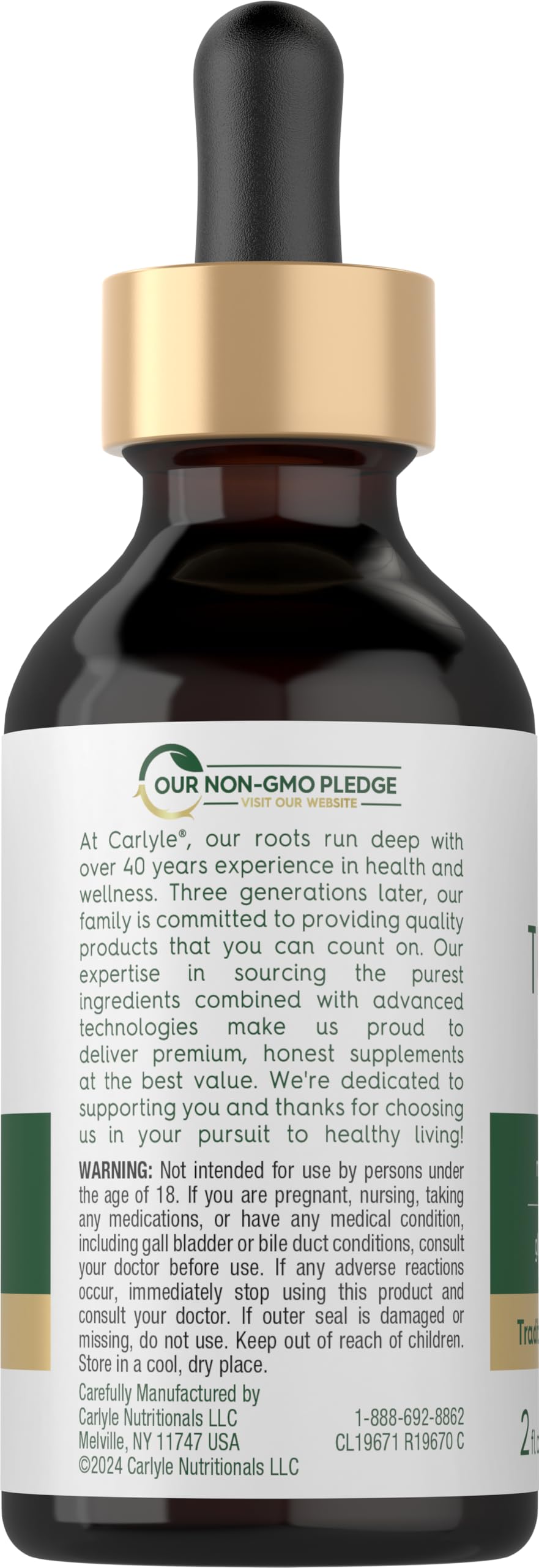 Carlyle Turmeric and Ginger Drops 2 fl oz | with Black Pepper — Amazon image 3