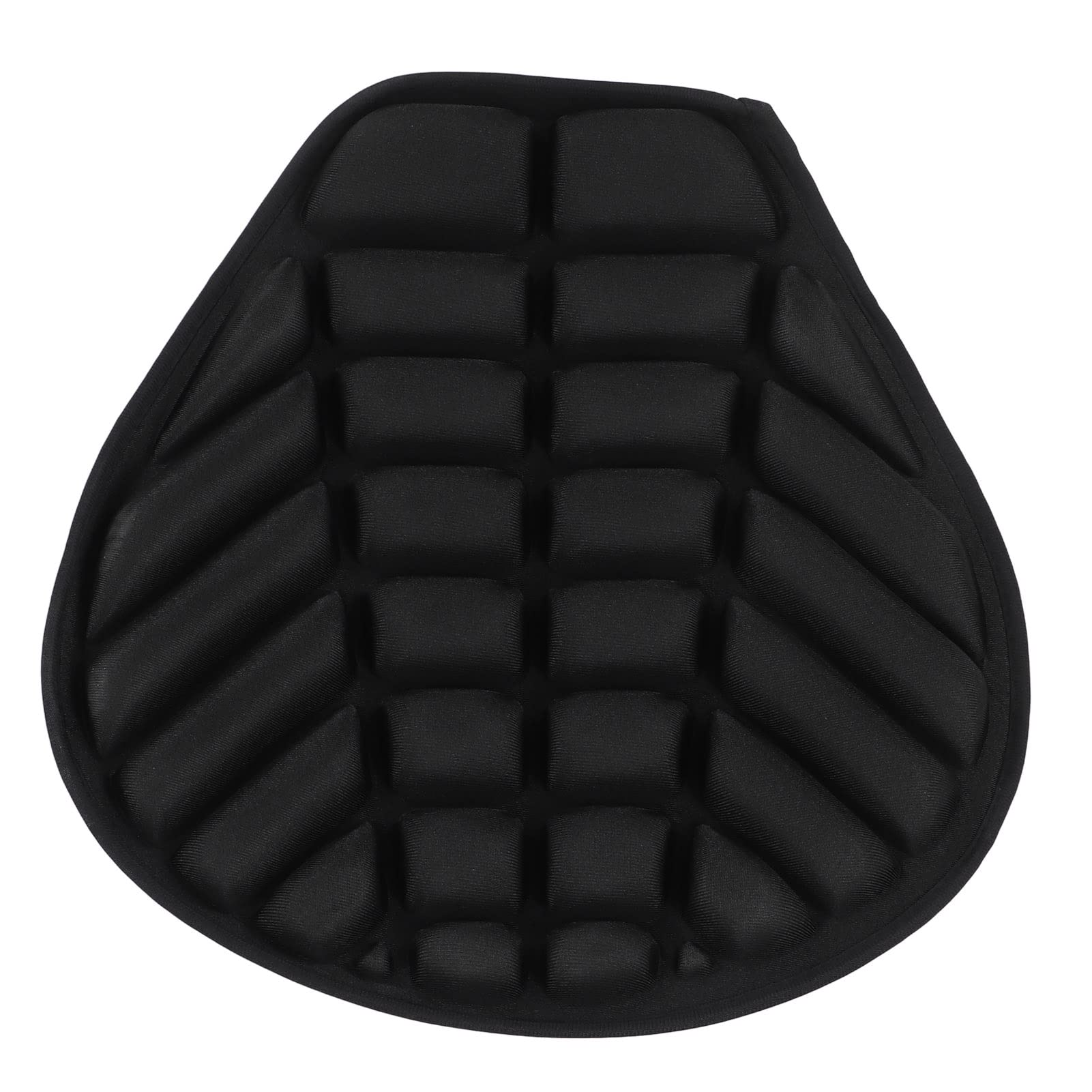 Jelquix Shock Absorption Cooling Down Motorcycle Air Cushion 3D Comfortable Pad for Riding Accessory Polyurethane Fiber 14.96x14.17x1.18in