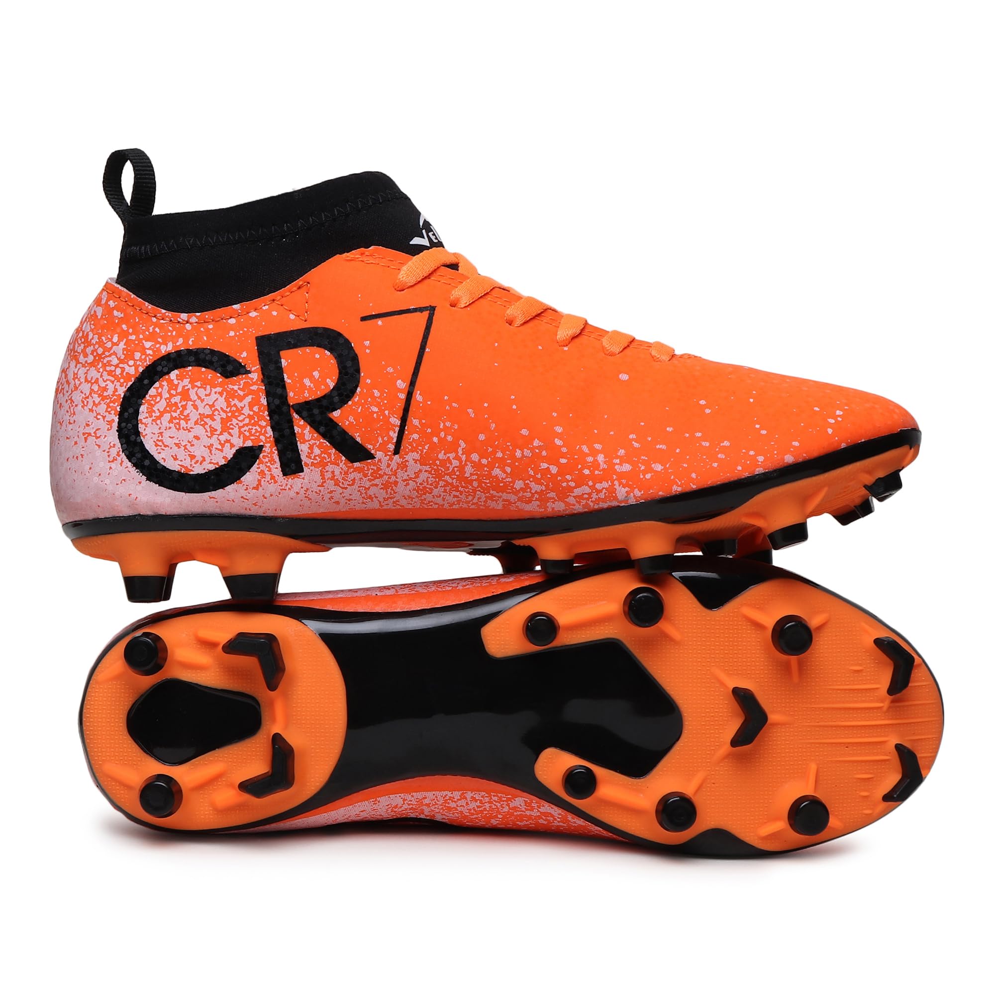 Velpro Orange Turf and Hardground TPU Dual Color Sole Football Studs Shoes for Men (Size 4 to 10) (B0D6VPN5Q1) Amazon Price History, Amazon Price Tracker