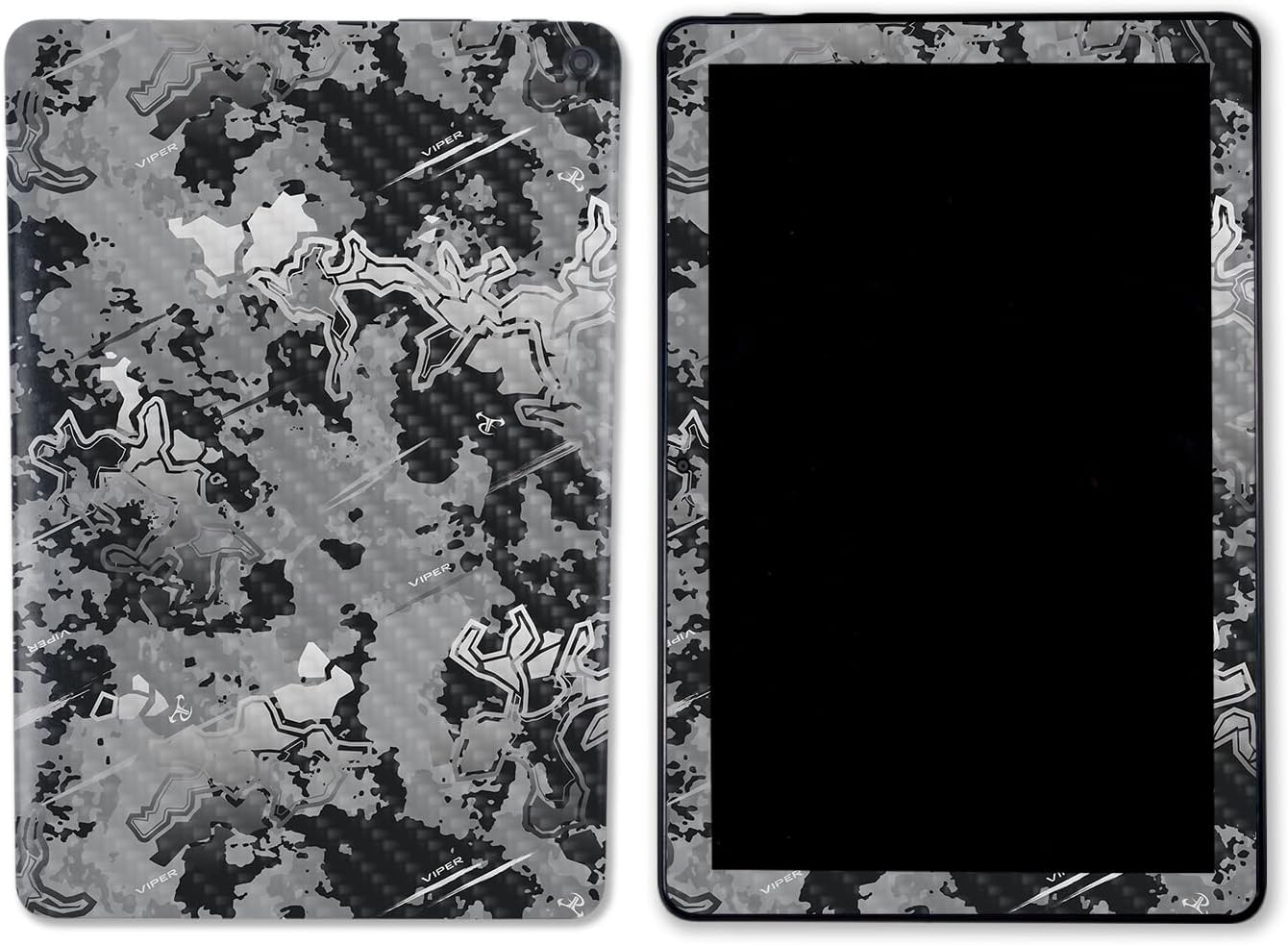 MightySkins Carbon Fiber Skin Compatible with Amazon Kindle Fire HD 10 (2023) - Wood Pastel | Protective, Durable Textured Carbon Fiber Finish | Easy to Apply & Change Styles | Made in The USA