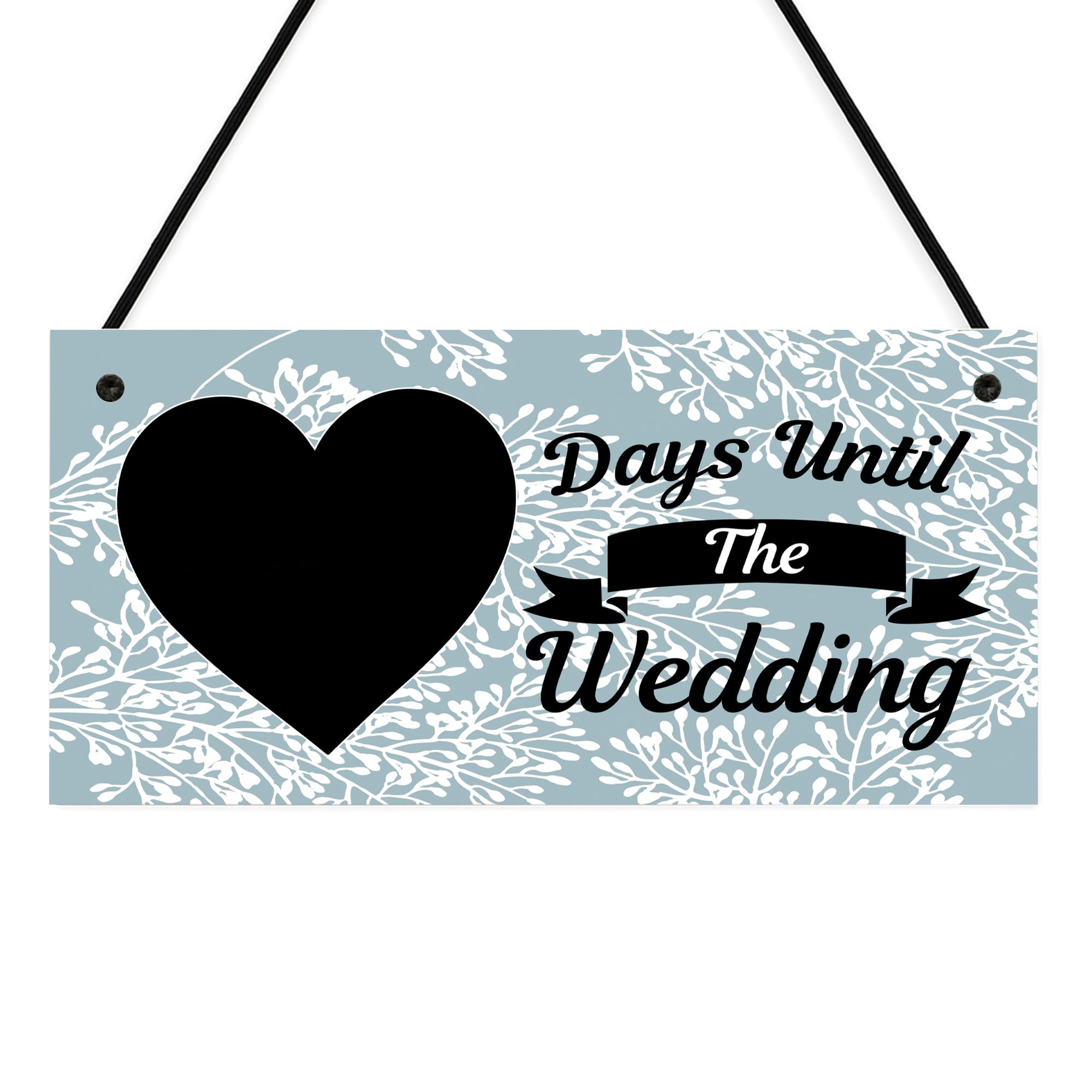Red Ocean Days Until Wedding Countdown Plaque, Enagagement Gifts For Bride To Be, Bridal Shower Gift, Fiancee Fiance Engaged Gifts, Countdown To Wedding Sign