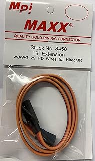 18 inch servo Extension w/HD Wire for Hitec/JR/Air Z