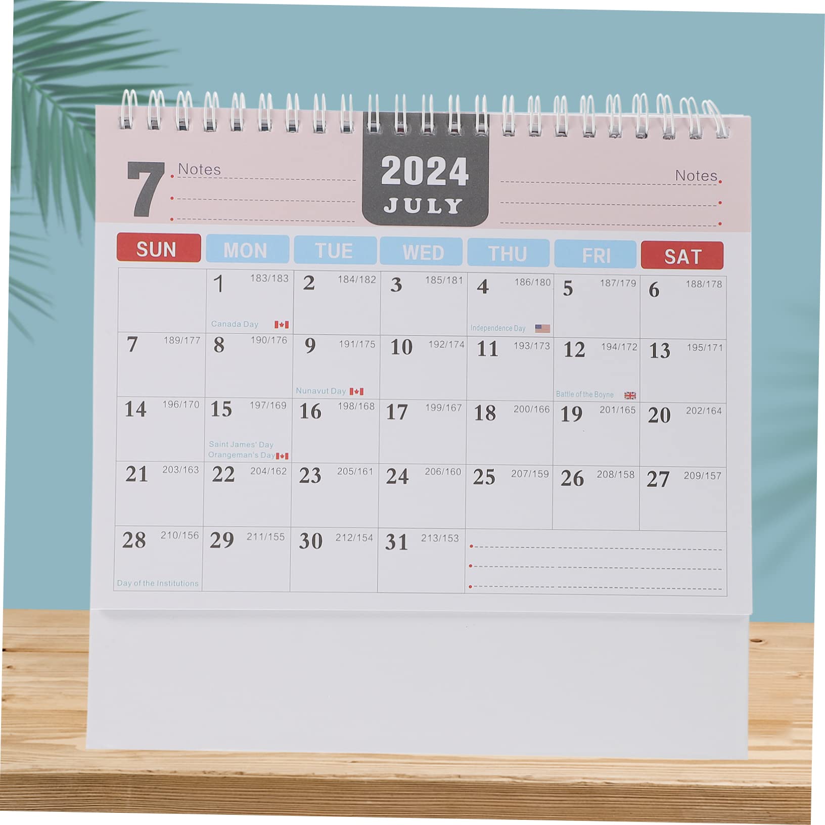 Lurrose 4stücke Tischkalender Englischer Desktop-kalender Mit Countdown-ornament Für Büro Und Zuhause Monate Modernes Design Für Planung Und Organisation