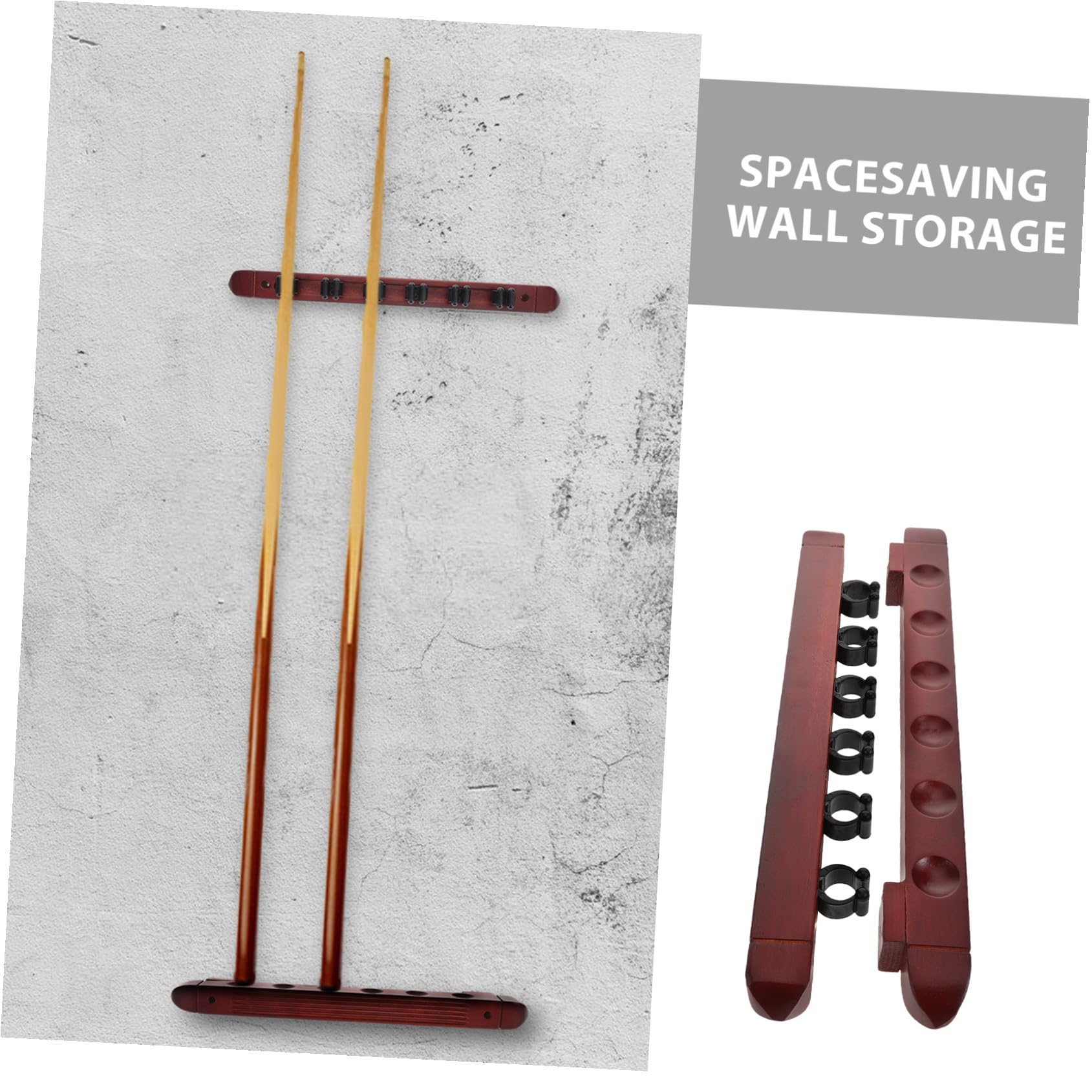 HANABASS Lot De 2 Supports De Queues De Billard en Bois Support De Rangement pour Bâtons De Billard pour Joueurs