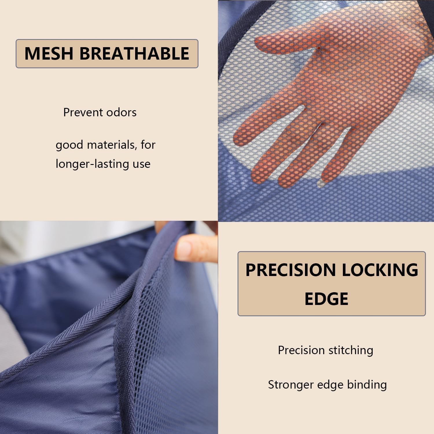 Organizzazione Bucato Cestino Per Bucato Pieghevole In Tessuto - Grigio, Risparmia Spazio, Lavabile E Pratico Balconiera Regolabile - Foto 7