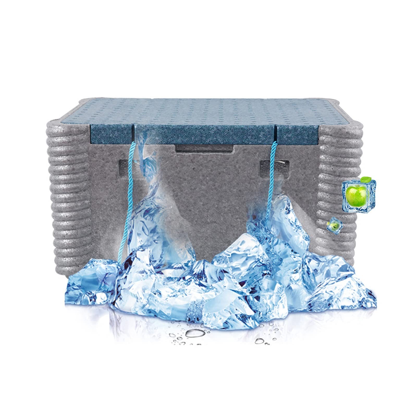 Scatola Termica Pieghevole Scatola in polistirolo per Alimenti e Bevande Scatola Termica da 65 Litri Scatola Termica Scatola Termica Scatola in polistirolo Cartone Isolante Freddo