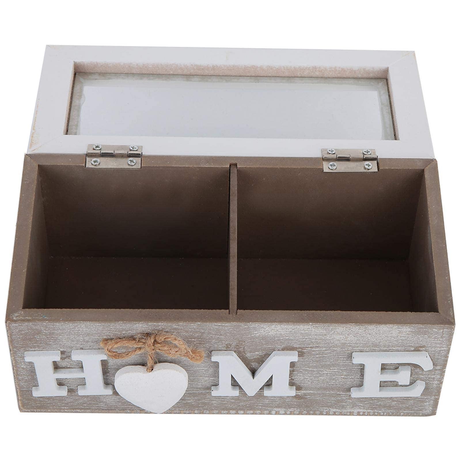 Boîte à Thé En Bois 16 Compartiments - 32x32x9,1 Cm, Motif Arbre De Vie - Organisateur Sachets De Thé, épices, Bijoux