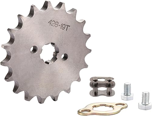 Miniatura 55 de WOOSTAR Motocicleta 428-14T Piñón delantero de 0.669 in para 50cc 70cc 90cc 110cc 125cc Dirt Pit Bike Mini Bike ATV 4 ruedas ciclomotor