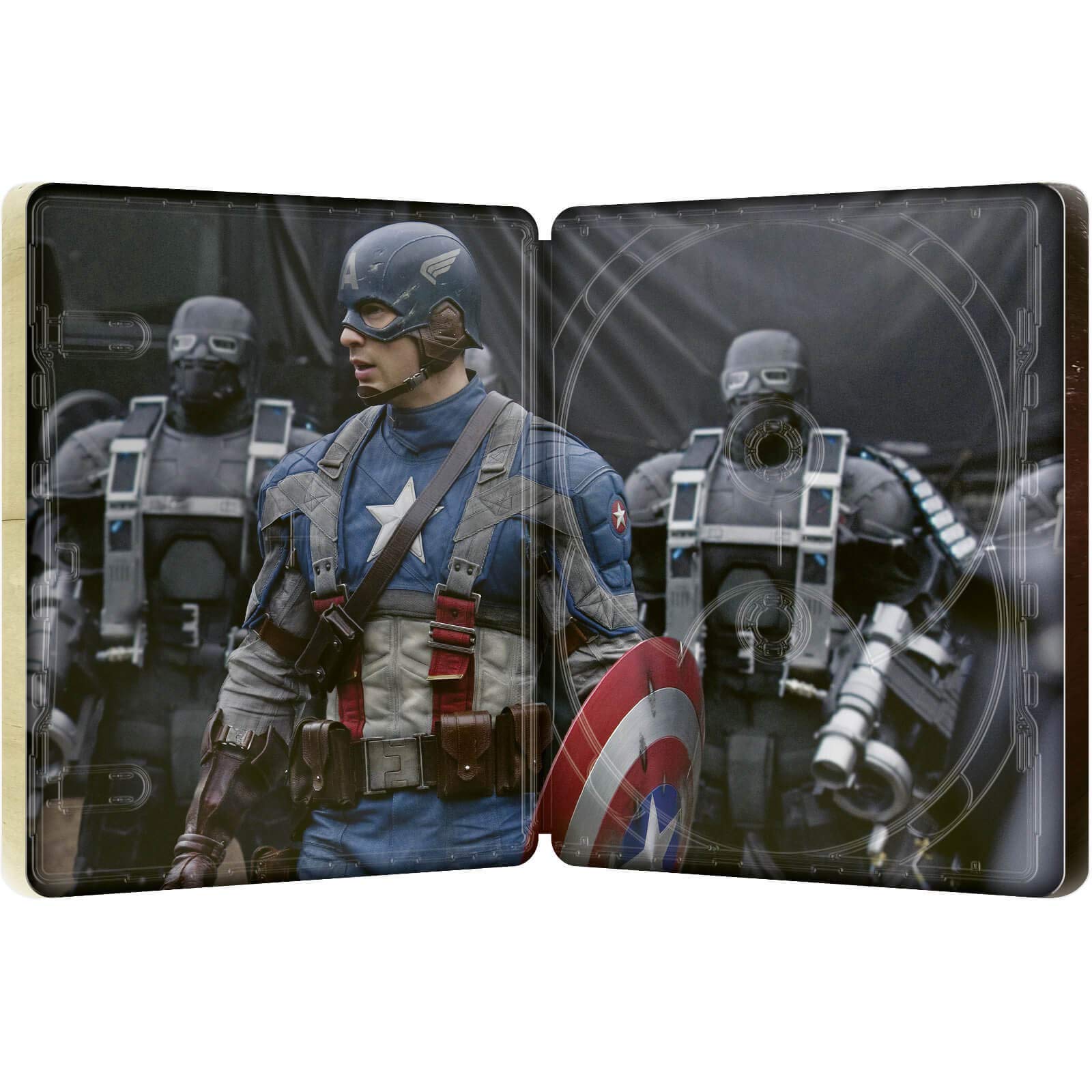 PLTS Captain America The First Avenger 4k Ultra Hd +blu-ray Steelbook - BluRay