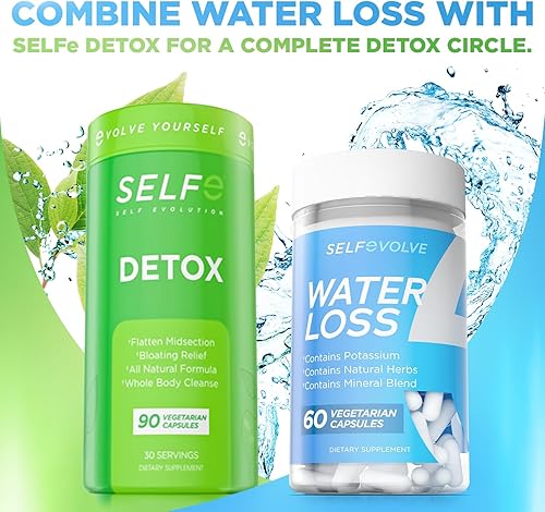 Miniatura 5 de Pérdida de agua píldoras de agua naturales para reducir la retención de agua y aliviar la hinchazón con extracto de diente de león, potasio y 7