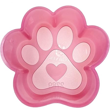 (300 Design Optional) MUBYOK M25 Paw Print with Heart Silicone Freshie Mold for Baking Aroma Beads Car Freshie Supplies