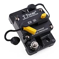 Vista 25 de E69 Interruptor de circuito de 10 A T3 con restablecimiento manual Mini de montaje en superficie IP66 Interruptor conmutable de 10 A