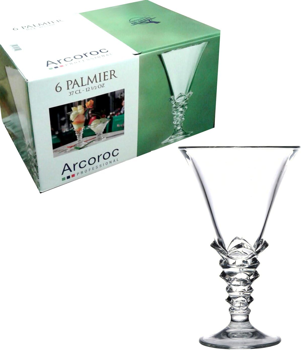 Coppe Per Gelato Arcoroc Sorbet - 6 Pezzi Da 210ml In Vetro Trasparente Per Dessert E Dolci - Foto 4