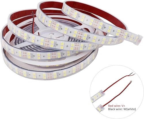 Miniatura 5 de Tira de luces LED de rueda blanca, luces de tiras de neumáticos de camión de coche, doble fila de 12 V CC flexible regulable cinta cinta LED