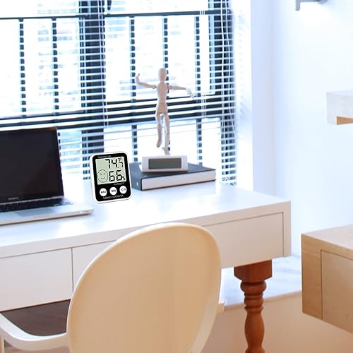 Miniatura 8 de SoeKoa Termómetro digital higrómetro de interior, medidor de humedad, monitor de temperatura ambiente, pantalla LCD grande, registros máximos y