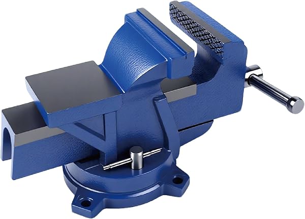 5" Heavy Duty Bench Vise with 360° Swivel Base