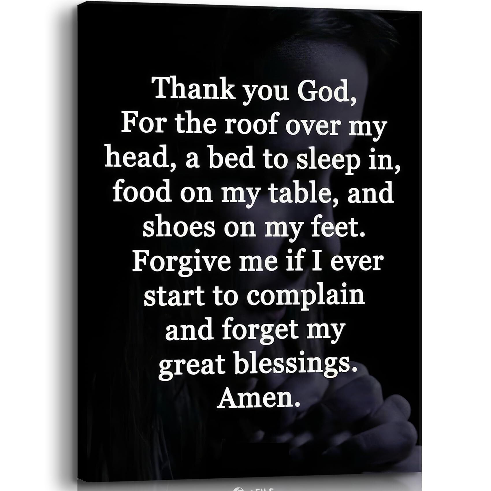 XGINERFEX Inspirational Bible Verse Print Christian Scripture Canvas Art Religious Wall Decor for Bedroom Living Room Home Office and Church Gift