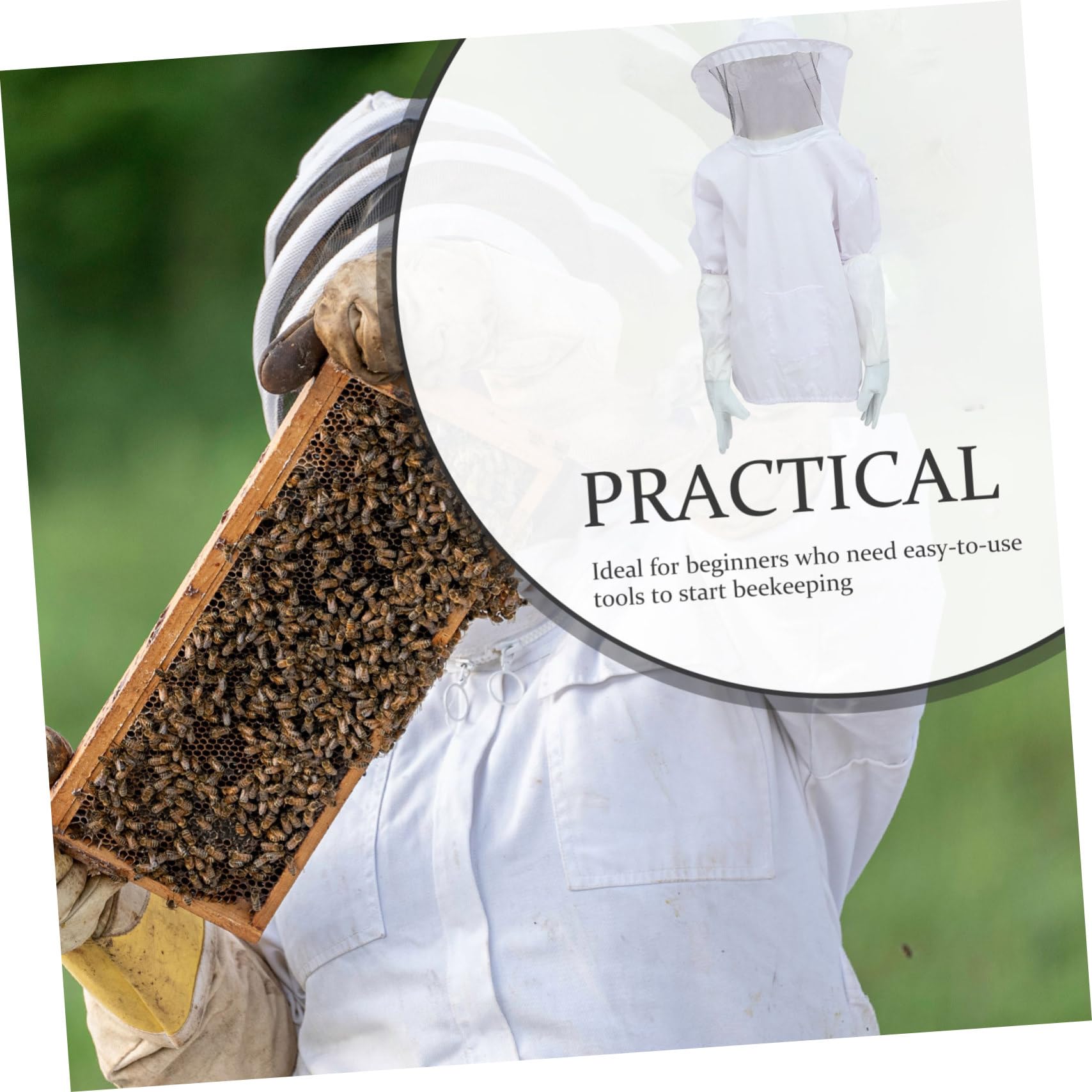 SOIMISS Tuta Da Apicoltore Per Apicoltori Cappello Apicoltore Vestiti Da Guanti Lavoro Attrezzatura Per Apicoltura Protettivo Kit Completo Per Apicoltura