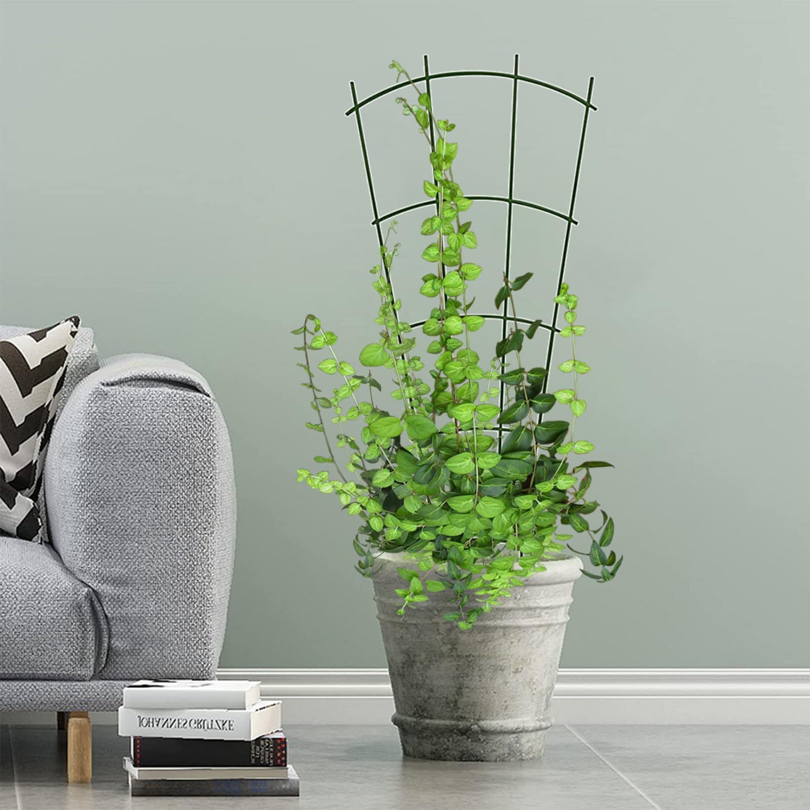 3 Piezas Espaldera para Plantas Trepadoras, Enrejados De Plantas Trepadoras, Enrejado De Jardín para Plantas De Interior, Enrejado De Metal para Plantas En Maceta, Adecuado para Flores De Luna, Rosas