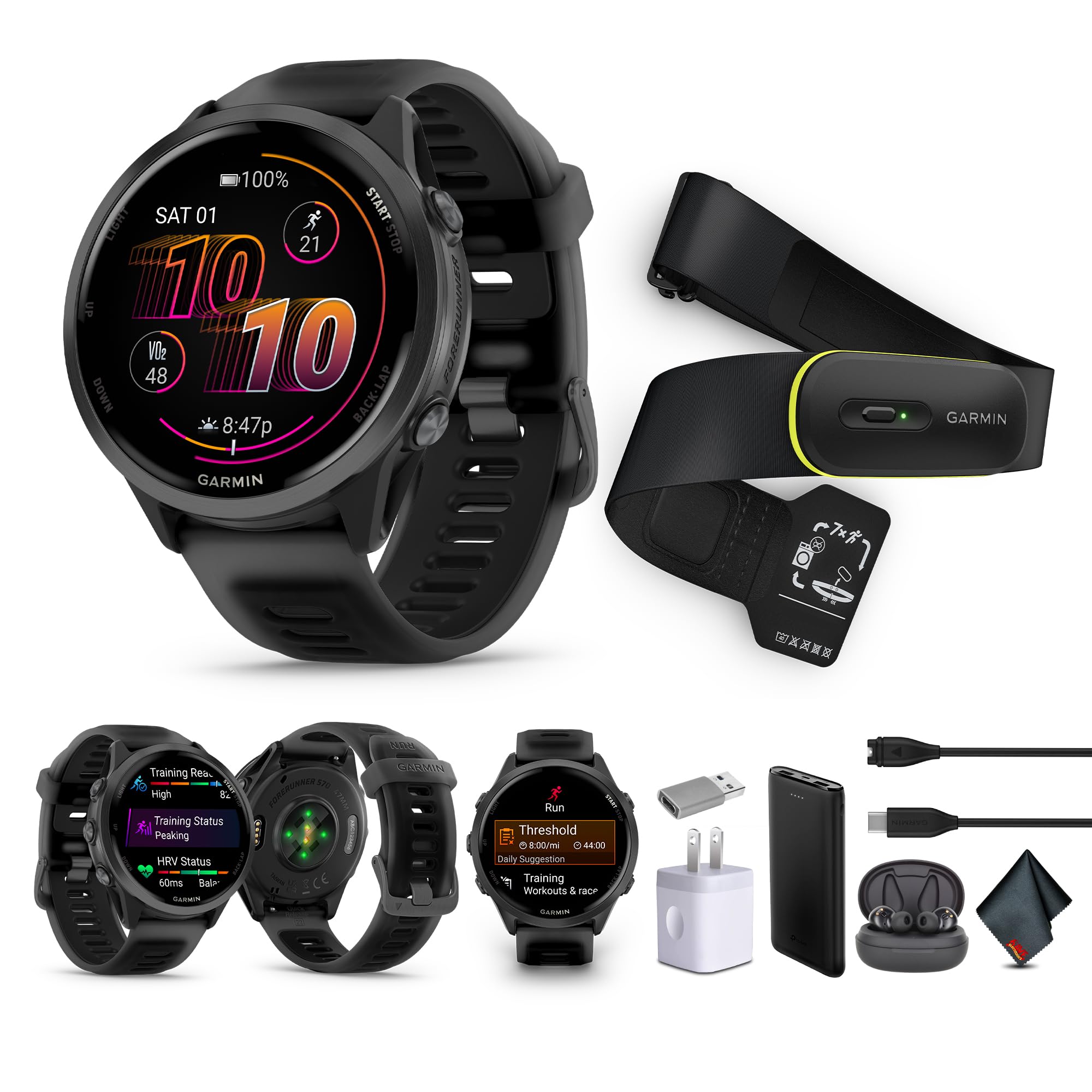 Amazon.com: Garmin Forerunner 570 Running Smartwatch, 47MM WiFi