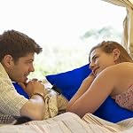 Gold Armour Camping Pillow - Backpacking and Travel Pillow for Sleeping and Traveling - Compressible Memory Foam Travel Pillow - Essential Camping Accessories Gear (Medium 14x18in, Blue)
