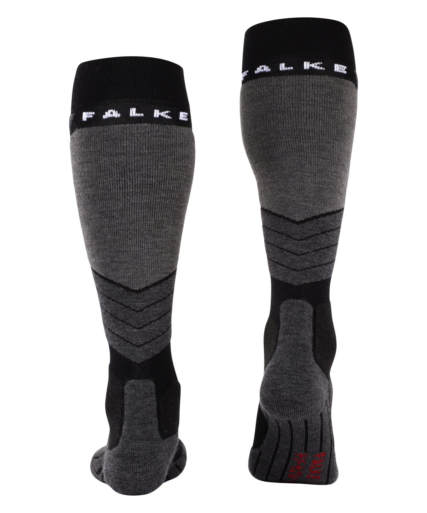 FALKE mujer SK2 Wool calcetines de esquí amortiguación media espinillera anti ampollas cálida transpirable secado rápido regulación del clima antiolores lana hilo funcional 1 par