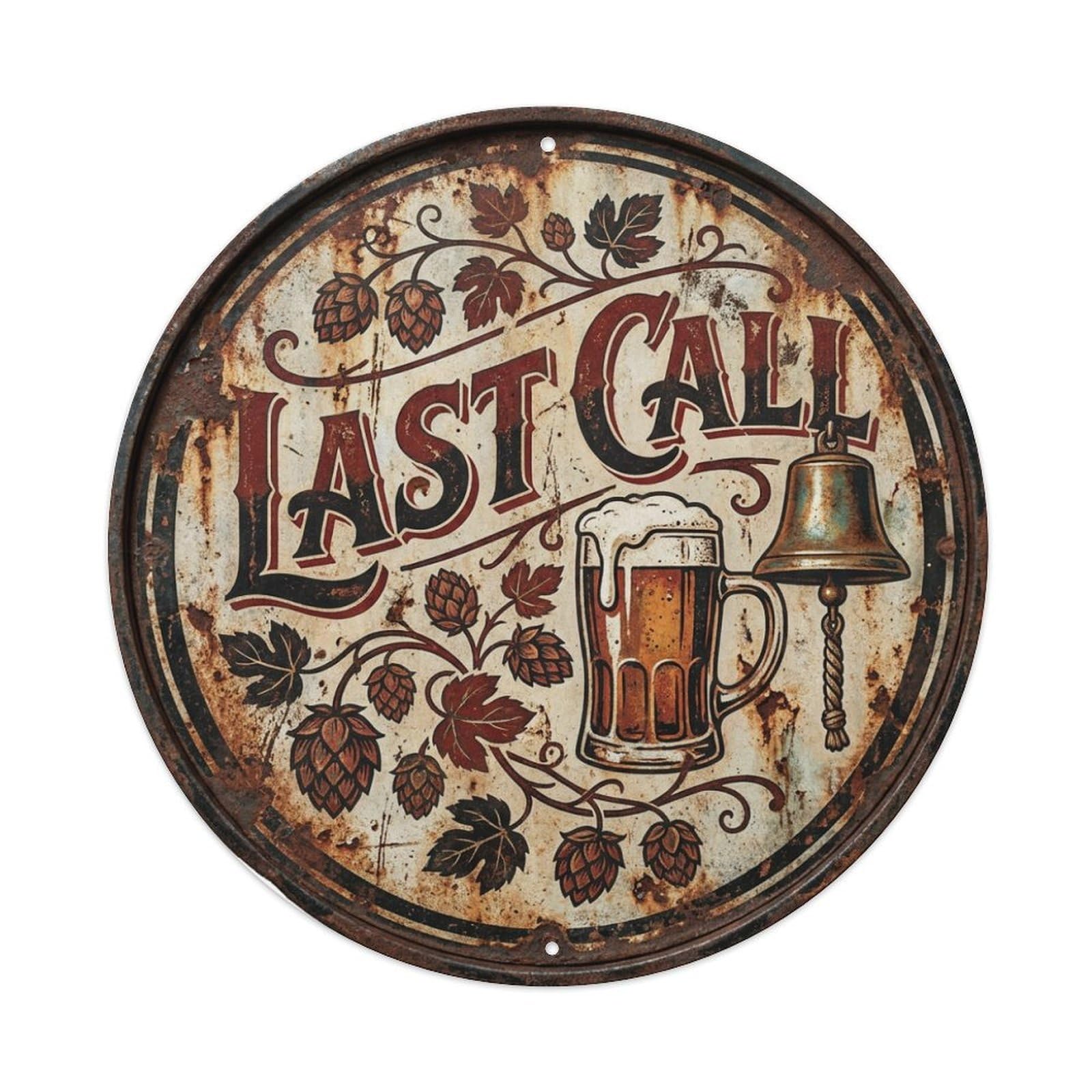 Fyrn Style Metal Tin Sign Vintage Beer Tavern Last Call Retro Bar For Pub