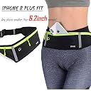 USHAKE Slim Running Belt, Bounce Free Pouch Bag, Fanny Pack Workout Belt Sports Waist Pack Belt Pouch for Apple iPhone XR XS 8 X 7+ Samsung Note Galaxy in Running Walking Cycling Gym-03 gallery image
