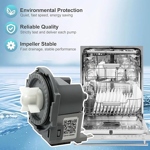 Miniatura 4 de 2025Fabricante de equipo original D.I.Accessa actualizado DD81-01527A (OEM) pieza de repuesto del motor de la bomba de drenaje para lavavajillas