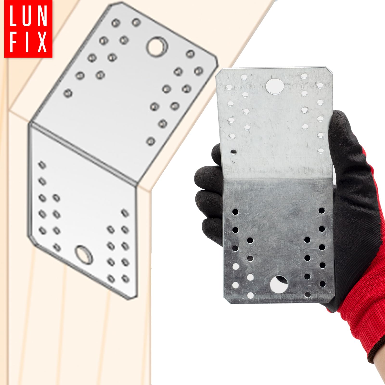 Connettore Angolare 135° Gradi Angolo Foro Angolo Di - Foto 3